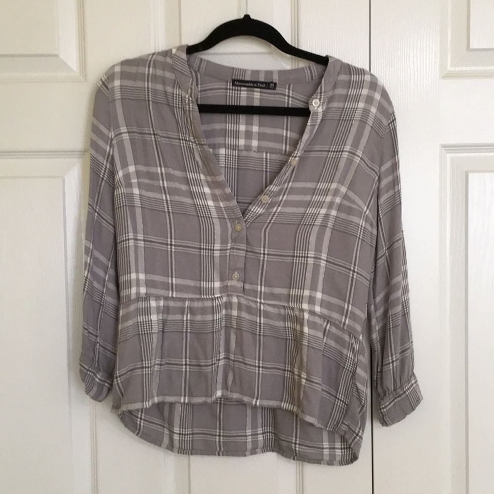 Abercrombie Plaid Blouse